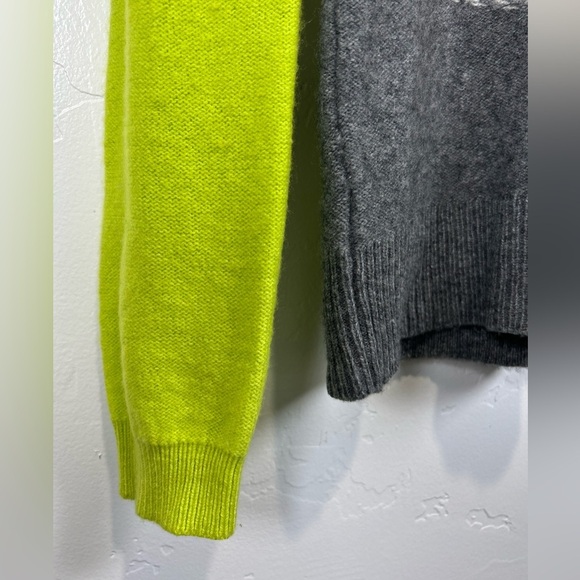 Free People FP Beach Merino Wool Color Block Scoopneck Sweater Size Medium - Picture 5 of 9